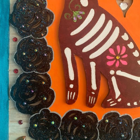 ⭐️#463 Hand Painted Wooden Halloween Sign - Picture 6 of 14